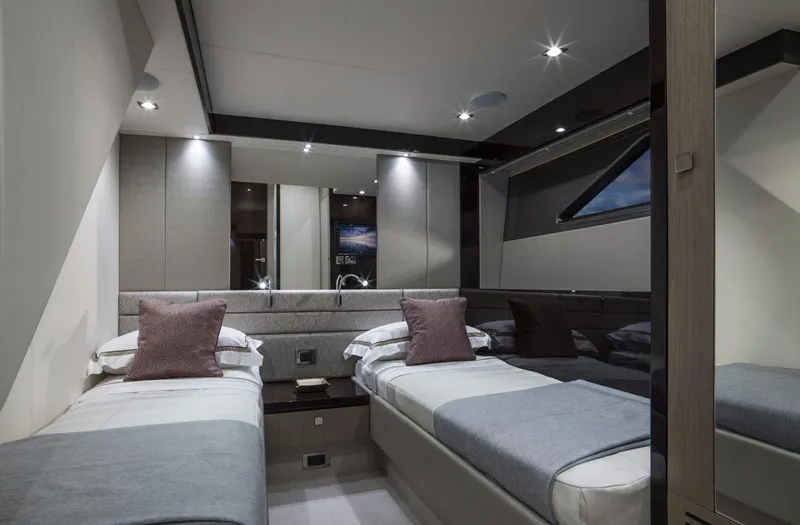  Yacht Photos Pics Manufacturer Provided Image: Sunseeker Manhattan 66 Twin Cabin