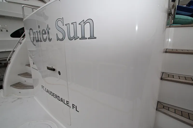 Quit Sun Yacht Photos Pics 2015 Hargrave 76 yacht "Quiet Sun" docked in Fort Lauderdale, FL.