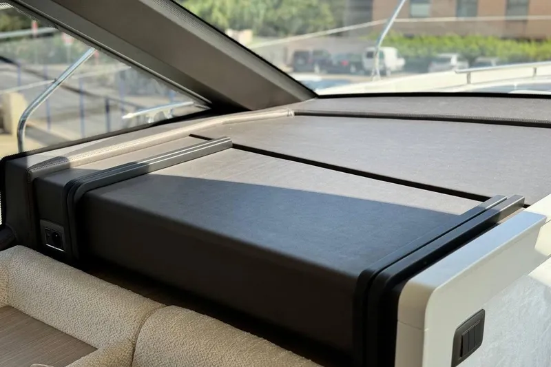  Yacht Photos Pics Luxurious interior of 2026 Prestige F4.9 yacht with sleek design and modern features.