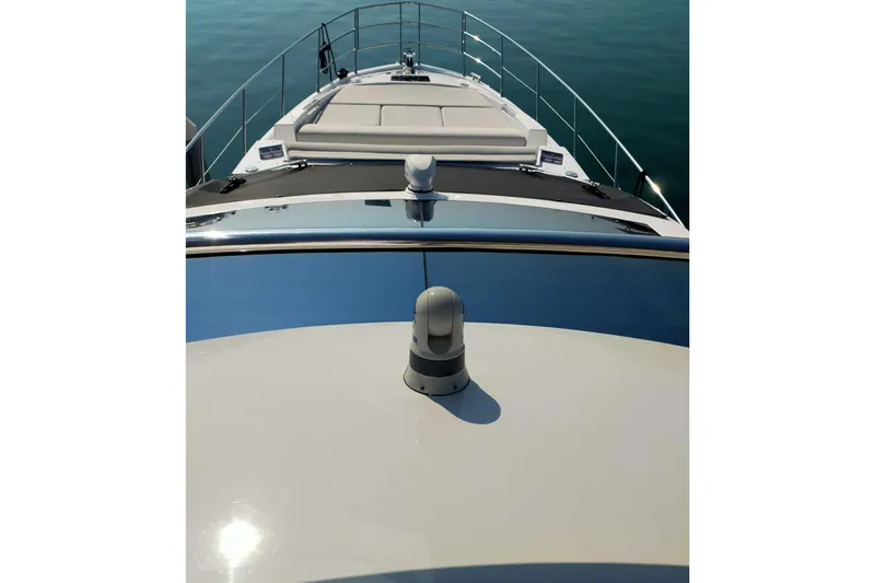  Yacht Photos Pics 2023 Azimut S6 Sportfly yacht deck with sleek design and modern features.