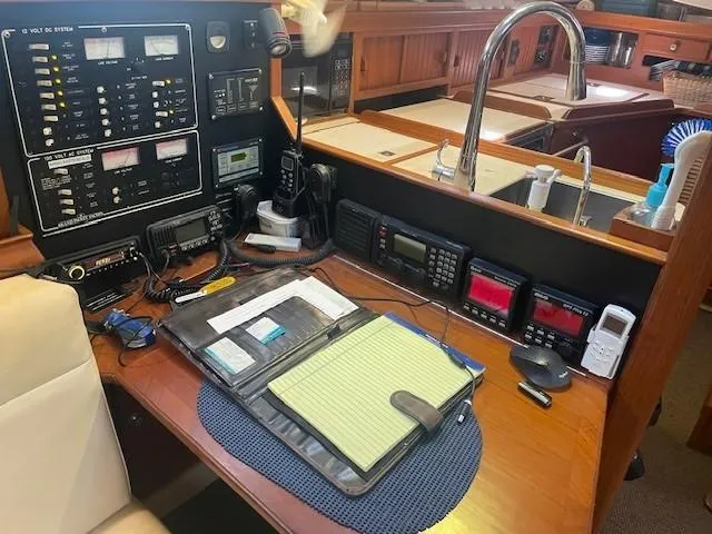 Karaya Yacht Photos Pics Nav Station & Desk