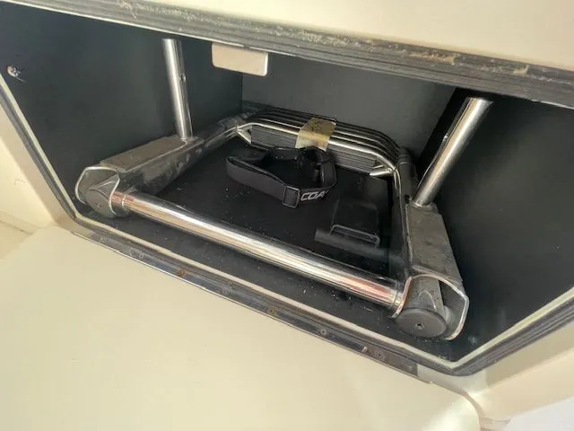  Yacht Photos Pics Folded ladder in Grady-White 325 Freedom boat, 2021 model.