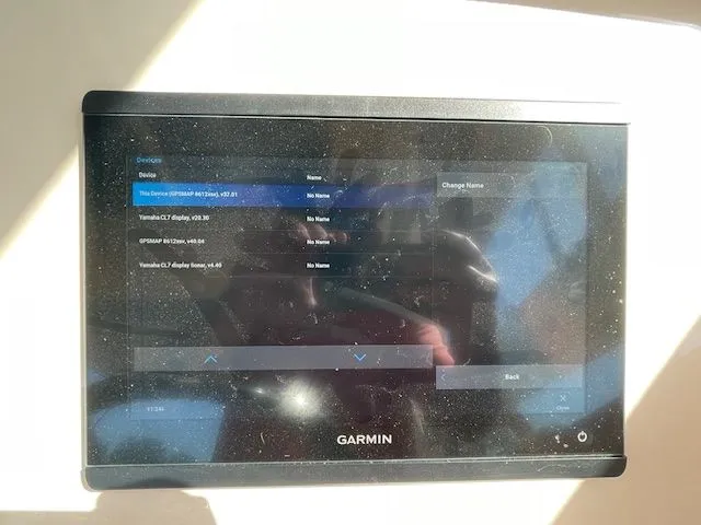  Yacht Photos Pics Garmin device on Grady-White 325 Freedom boat, 2021 model.