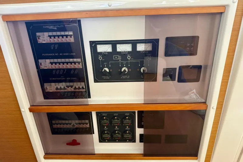  Yacht Photos Pics Electrical control panel on a 2011 Lagoon LAGOON 500 yacht.
