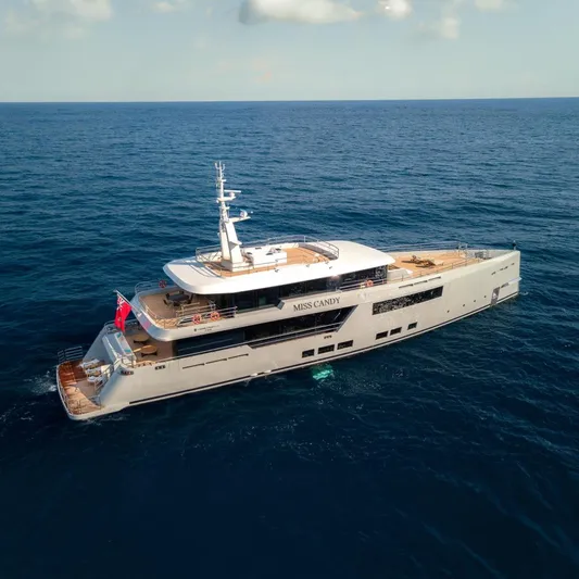 Miss Candy Yacht Photos Pics MISS CANDY — 45m Long-Range steel hull Motor Yacht, Unused & High-Spec