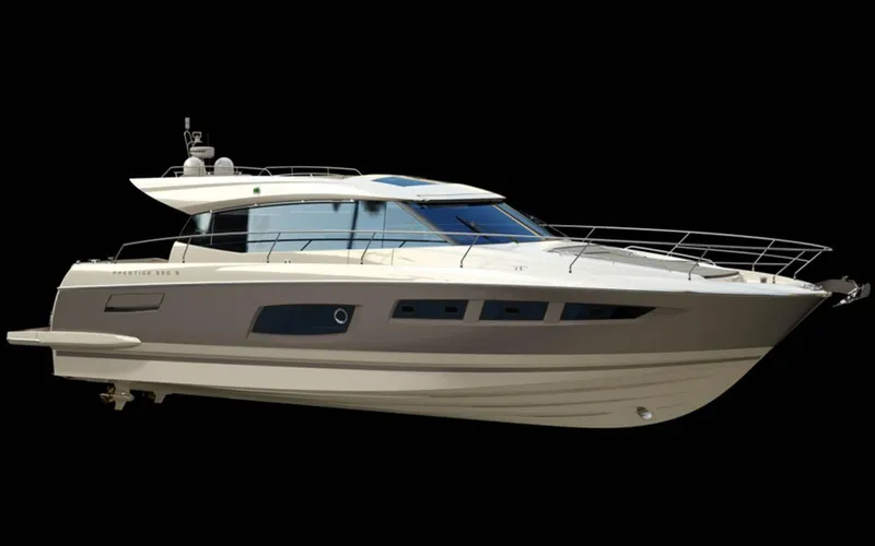  Yacht Photos Pics Manufacturer Provided Image: 2013 Prestige 550 S luxury yacht with sleek design and modern features.