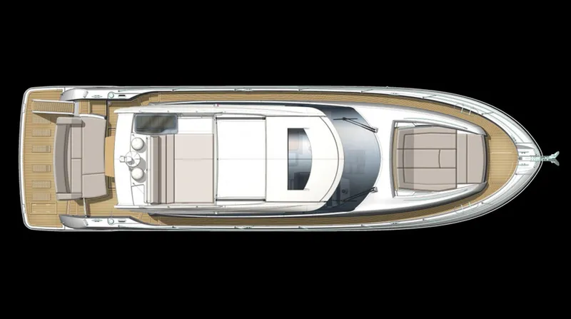  Yacht Photos Pics Manufacturer Provided Image: Top view of 2013 Prestige 550 S yacht layout.
