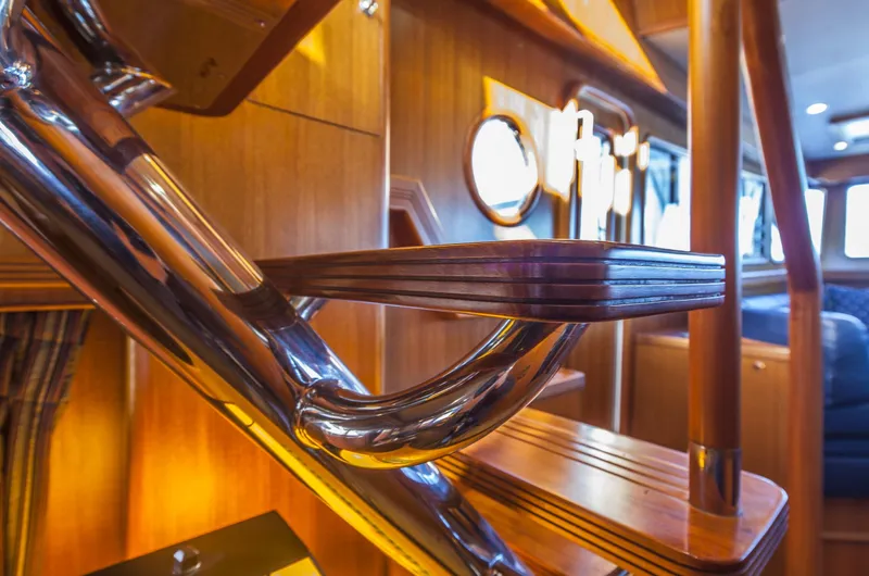 Ardreen Yacht Photos Pics Stairs to Flybridge