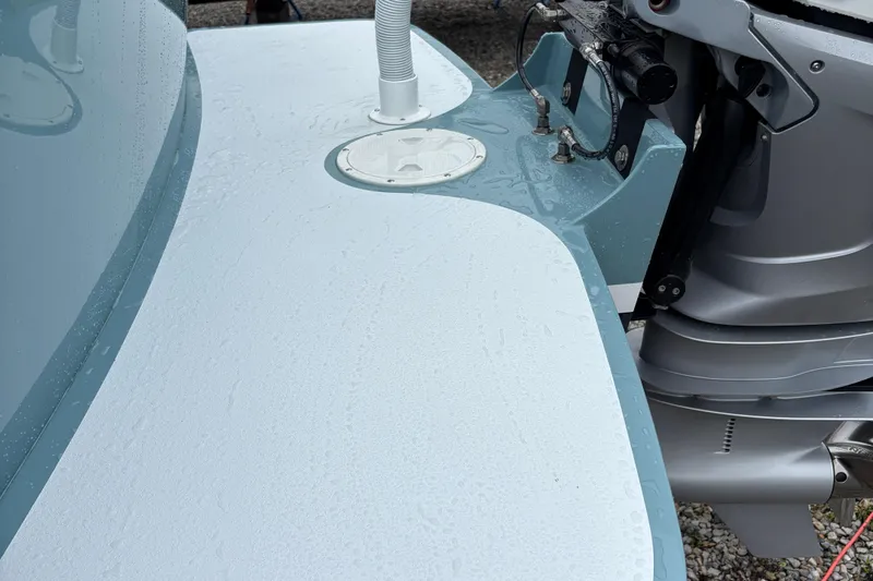  Yacht Photos Pics Weaver 270 boat, 2025 model, featuring a sleek, wet deck and modern outboard motor.