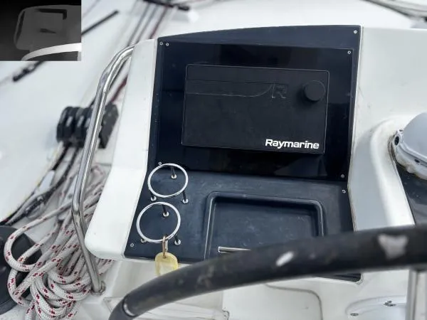 Sea Serenity Yacht Photos Pics Control panel of a 2012 Lagoon 560 yacht with Raymarine navigation system.