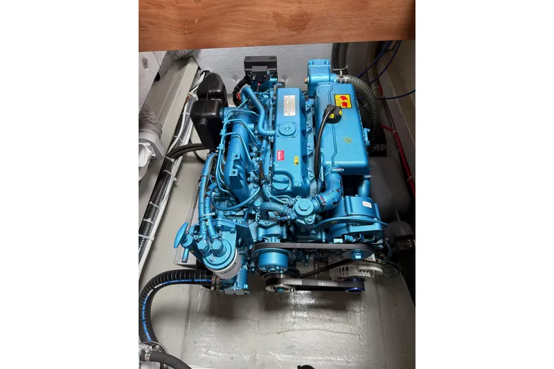 Aurora Yacht Photos Pics Engine of 2025 C-Catamarans 48, showcasing intricate mechanical components.