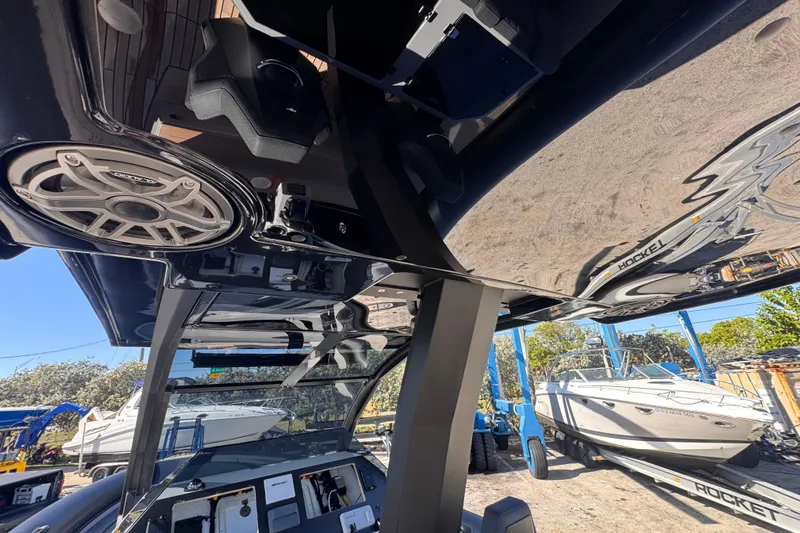  Yacht Photos Pics Interior view of 2025 Skipper-BSK 38NC boat with modern audio system.