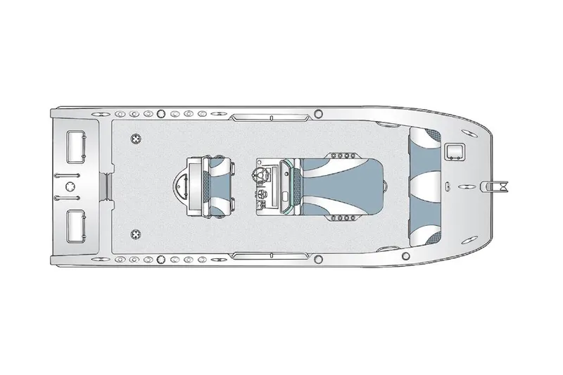  Yacht Photos Pics Manufacturer Provided Image: Top view of 2021 Twin Vee 310 CC GF boat layout.