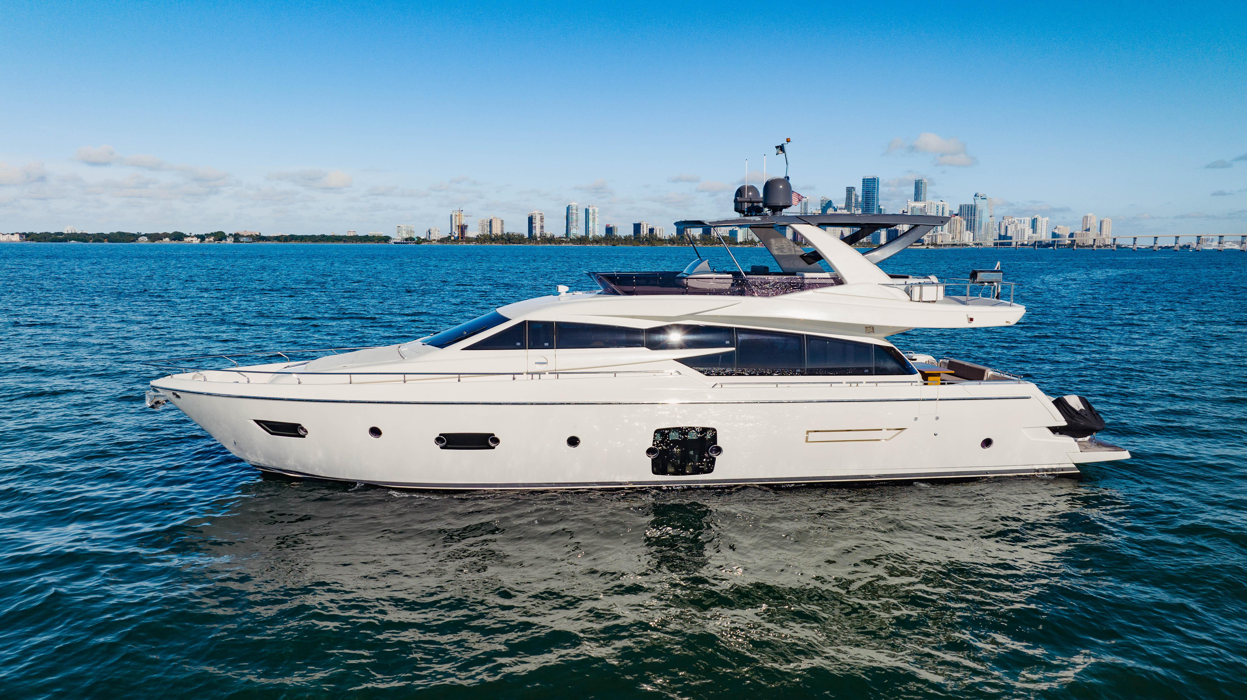 kae 　DI A FERRETTI Sami Kay III Yacht for Sale | 75 Ferretti Yachts Miami, FL