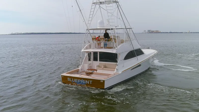 Blueprint Yacht Photos Pics 2009 60 Viking Sportfish Blueprint Aft Profile