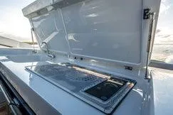 '23 Fairline Fline 33 Ob Yacht Photos Pics Outdoor kitchen on 2023 Fairline F//Line 33 Outboard yacht.