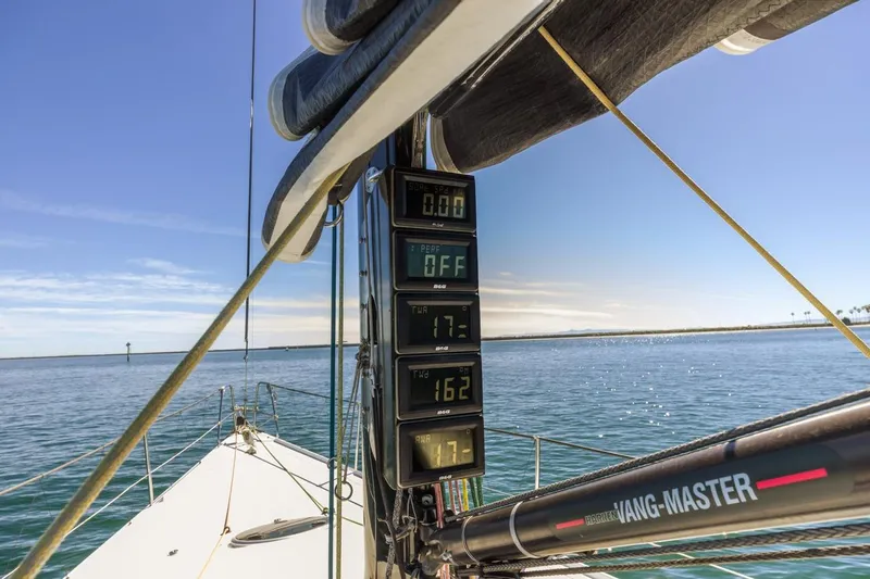 Ground Hog Day Yacht Photos Pics Sailing yacht Rogers 46, 2007 model, with digital displays and clear ocean view.