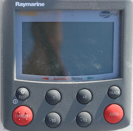 Vela Via Yacht Photos Pics Raymarine ST6002 autopilot control panel on 2009 Jeanneau 44i sailboat.