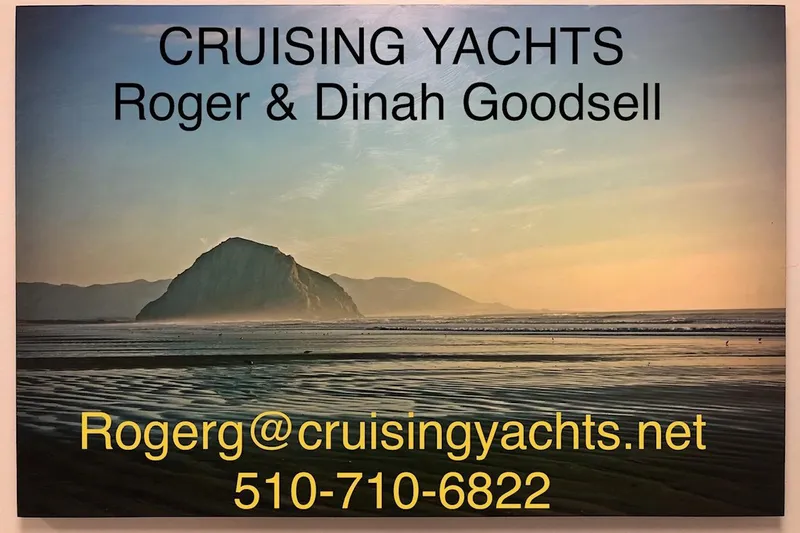 Makani Yacht Photos Pics Cruising Yachts contact information over scenic coastal view, Catalina 42 MkII, 2008.