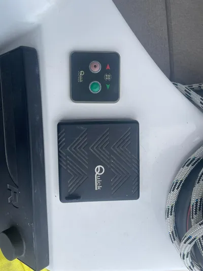 Shaz Yacht Photos Pics Control panel on Jeanneau Sun Odyssey 410, 2020 model, featuring Quick brand components.