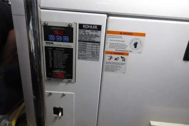  Yacht Photos Pics Control panel of a 2008 Carver 47 Motor Yacht with Kohler generator.