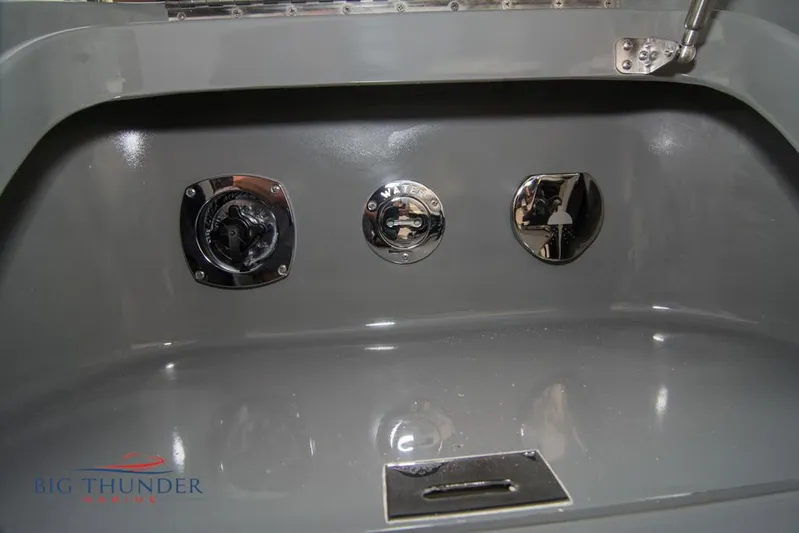  Yacht Photos Pics 2019 Donzi 41 GT boat fuel and water fill ports.