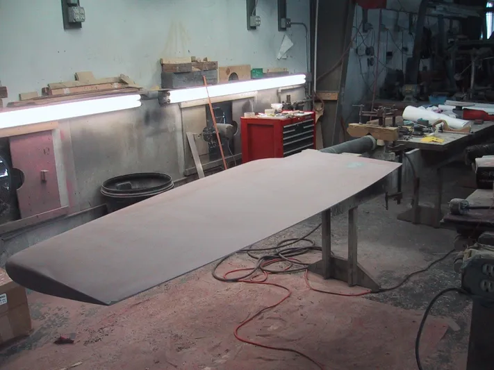 Blue Yacht Photos Pics Workshop with a C&C 51 XL C/B 1994 boat component under construction.