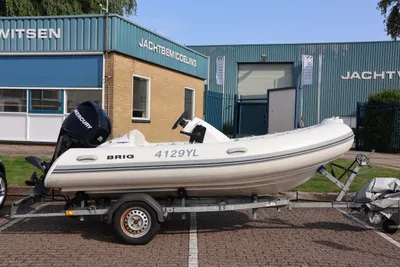 2008 Brig EAGLE 380 Met 50 PK Mercury En Trailer