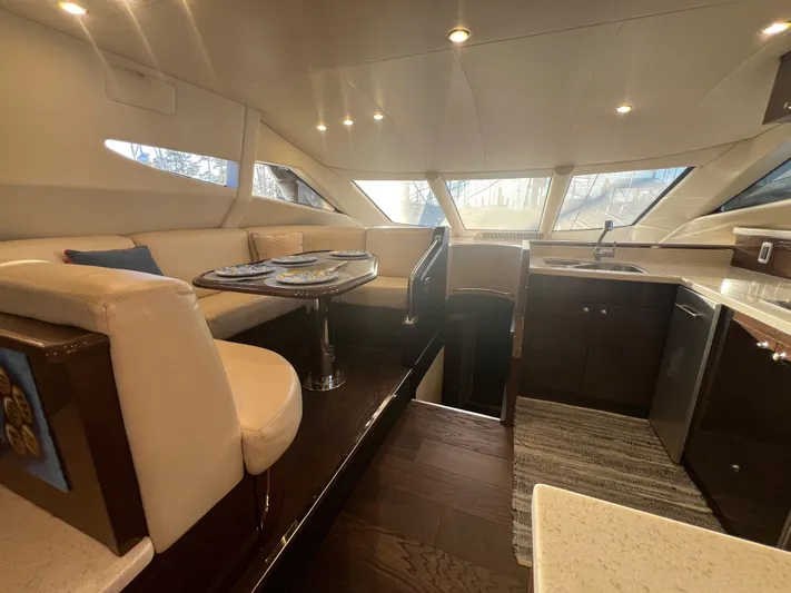 W Yacht Photos Pics 17 2007 Marquis 55 Dinette Port Side 2