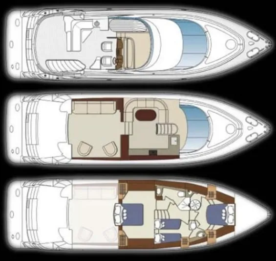 W Yacht Photos Pics 19 2007 Marquis 55 Floor Plan