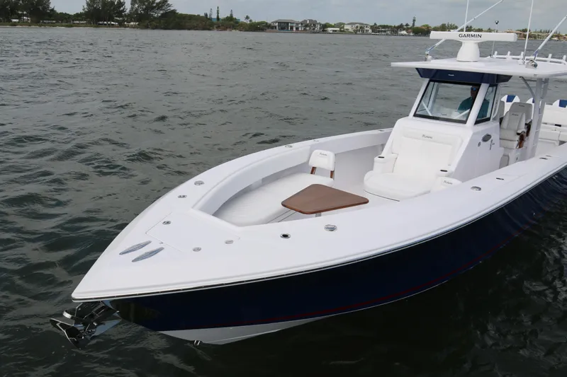  Yacht Photos Pics 2026 Bahama 41 GT boat on water, featuring sleek design and modern amenities.