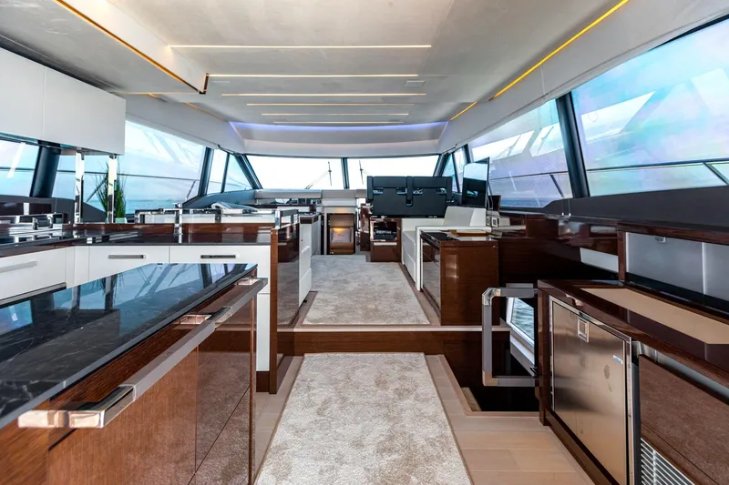 Truly Blessed Yacht Photos Pics 2020 Prestige 630 FB  Galley Salon