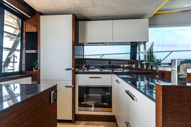 Truly Blessed Yacht Photos Pics 2020 Prestige 630 FB  Galley