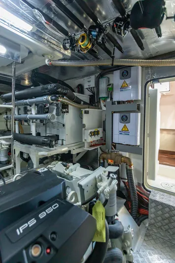 Truly Blessed Yacht Photos Pics 2020 Prestige 630 FB  Engine Room 3