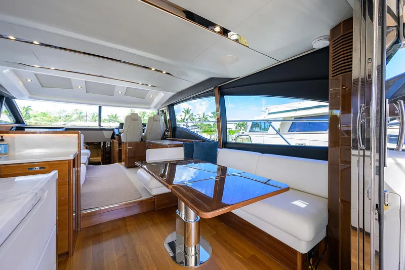 Converter Yacht Photos Pics Salon Seating and Table