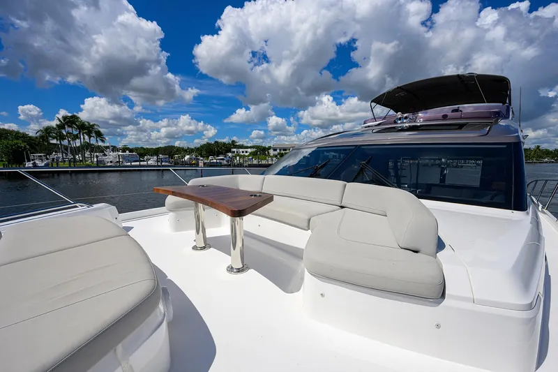 Converter Yacht Photos Pics Bow Seating and Table