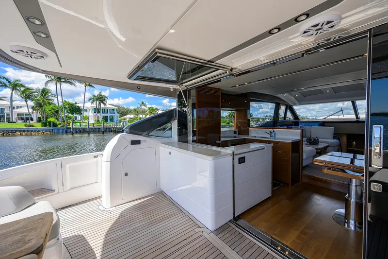 Converter Yacht Photos Pics Entry to Salon and Galley