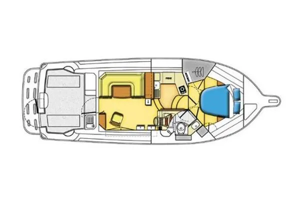 Lil' Breezy Yacht Photos Pics Manufacturer Provided Image: Cabin Layout