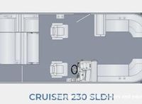 2023 Harris 230 Cruiser SLDH Tri-Toon