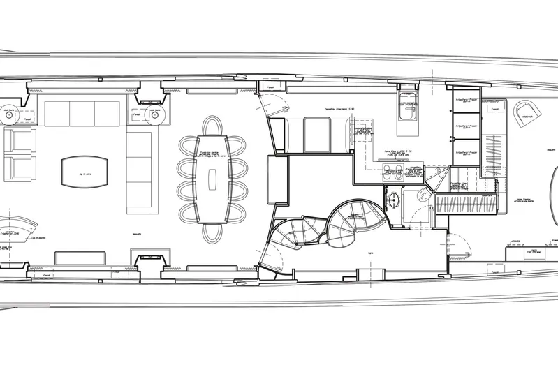 La Rubia Yacht Photos Pics Floor plan of 2011 Azimut La Rubia yacht, featuring spacious interior layout and elegant design.