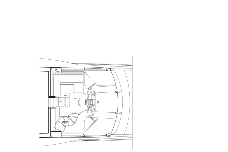 La Rubia Yacht Photos Pics Floor plan of 2011 Azimut La Rubia yacht, detailed interior layout.