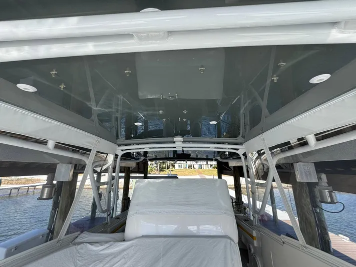  Yacht Photos Pics 2020 Intrepid 407 Cuddy interior view with sleek design and modern features.