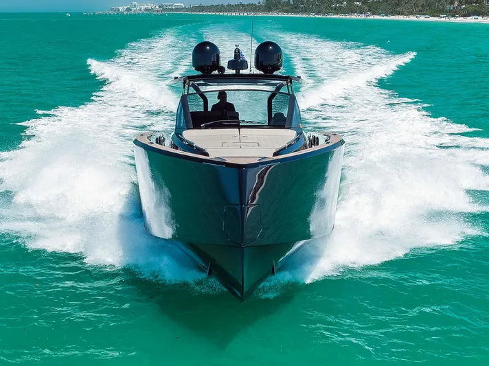 Ciao Yacht Photos Pics 2023 Pardo Yachts 50 Pardo cruising on turquoise waters, showcasing sleek design and powerful performance.
