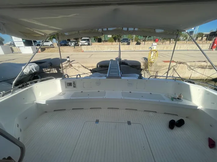  Yacht Photos Pics Interior view of 1991 Princess 388 yacht with spacious deck.