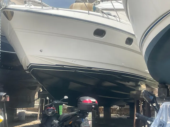  Yacht Photos Pics 1991 Princess 388 yacht in dry dock.