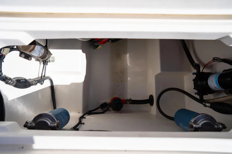  Yacht Photos Pics 2019 Century 3200 Center Console boat interior wiring and components.