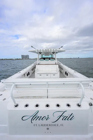  Yacht Photos Pics HCB 53 Sueños 2021 boat named "Amor Fati" in Fort Lauderdale, Florida.