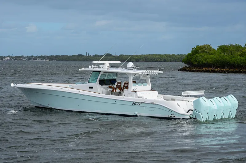 Yacht Photos Pics 2021 HCB 53 Sueños boat cruising on a calm sea.