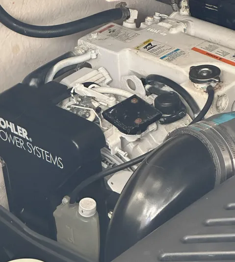 Good Kitty Yacht Photos Pics Engine compartment of a 2006 Sea Ray 340 Sundancer with Kohler power system.