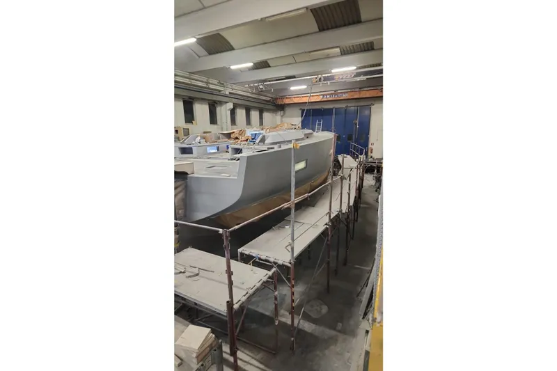  Yacht Photos Pics 2026 Ice Yachts ICE 66 Farr under construction in a workshop.